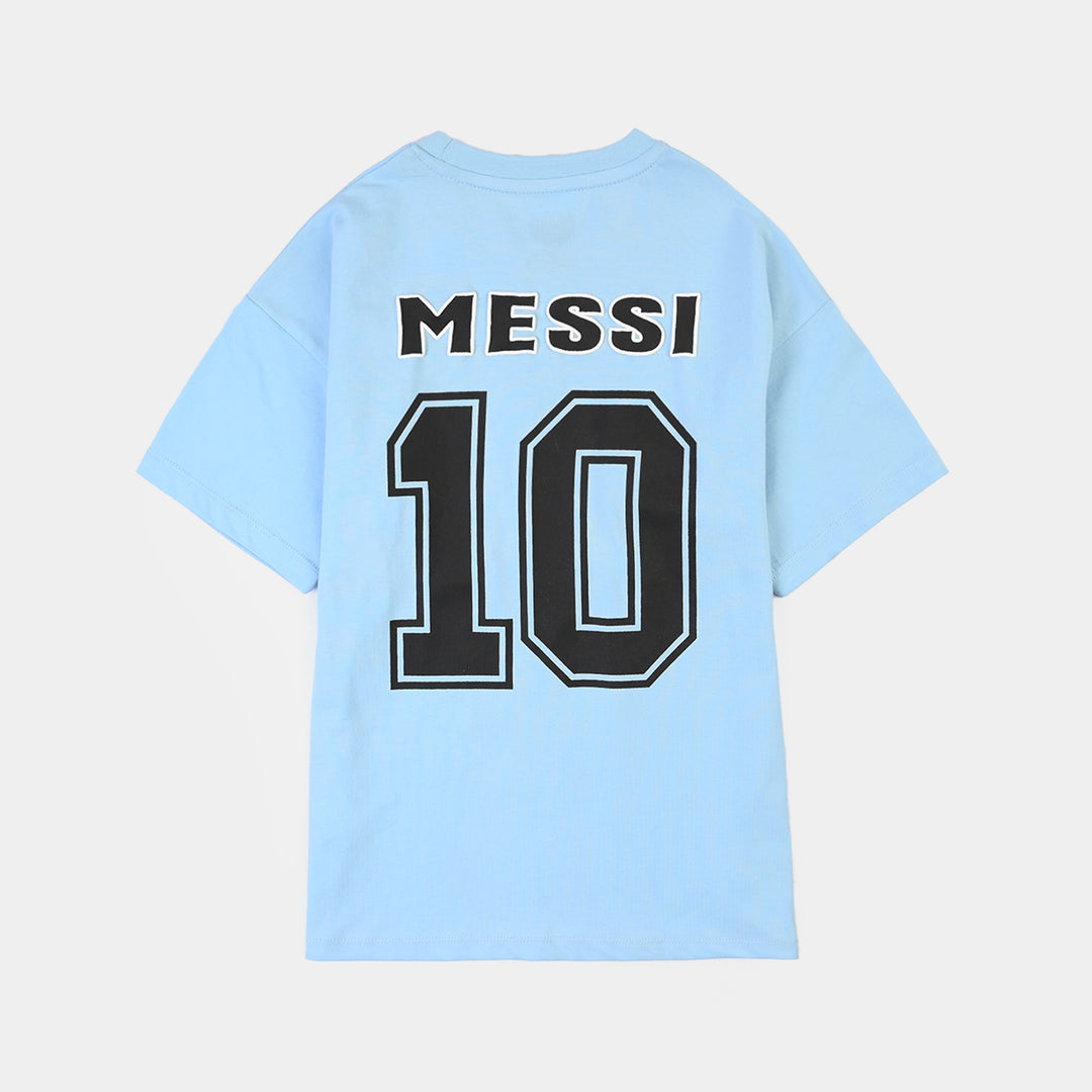 Boys Cotton Jersey T-Shirt Miami-Blue