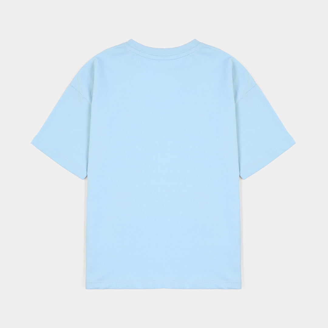 Boys Cotton Jersey T-Shirt Nanga Parbat - Blue