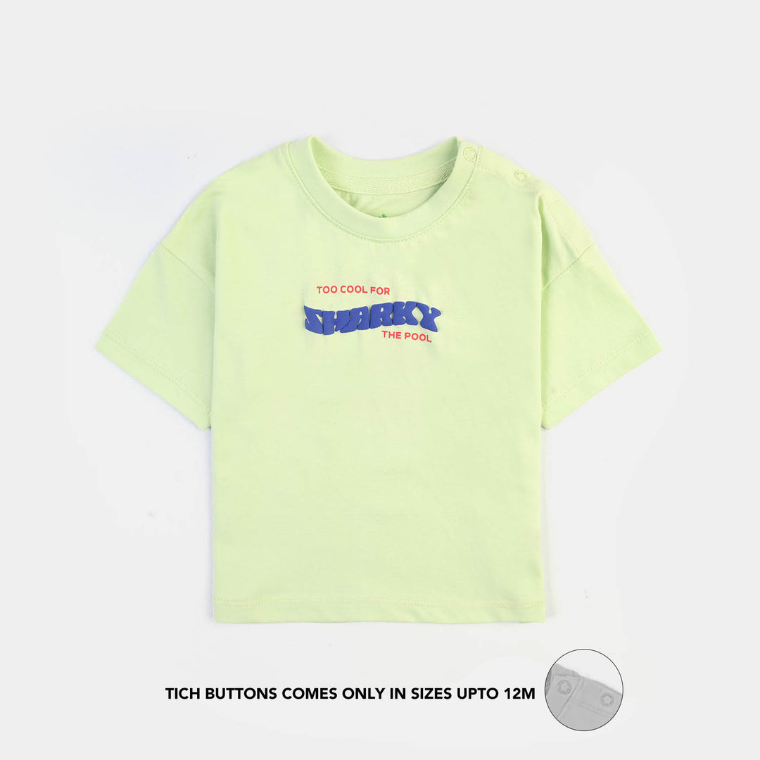 Infant Boys Cotton Jersey T-Shirt Sharky- Blue