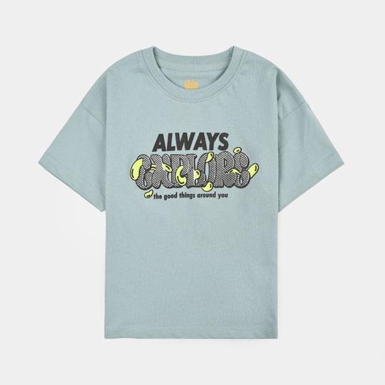 Boys Cotton Jersey T-Shirt Always Explore