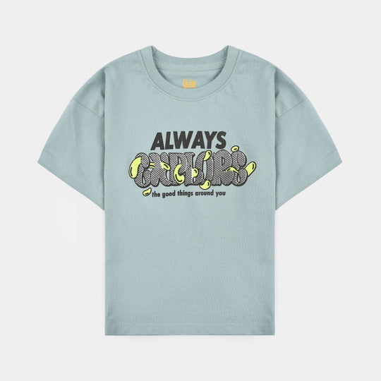 Boys Cotton Jersey T-Shirt Always Explore
