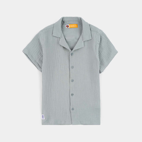Boys Gauze Shirt (The Surf Crew) - Grey