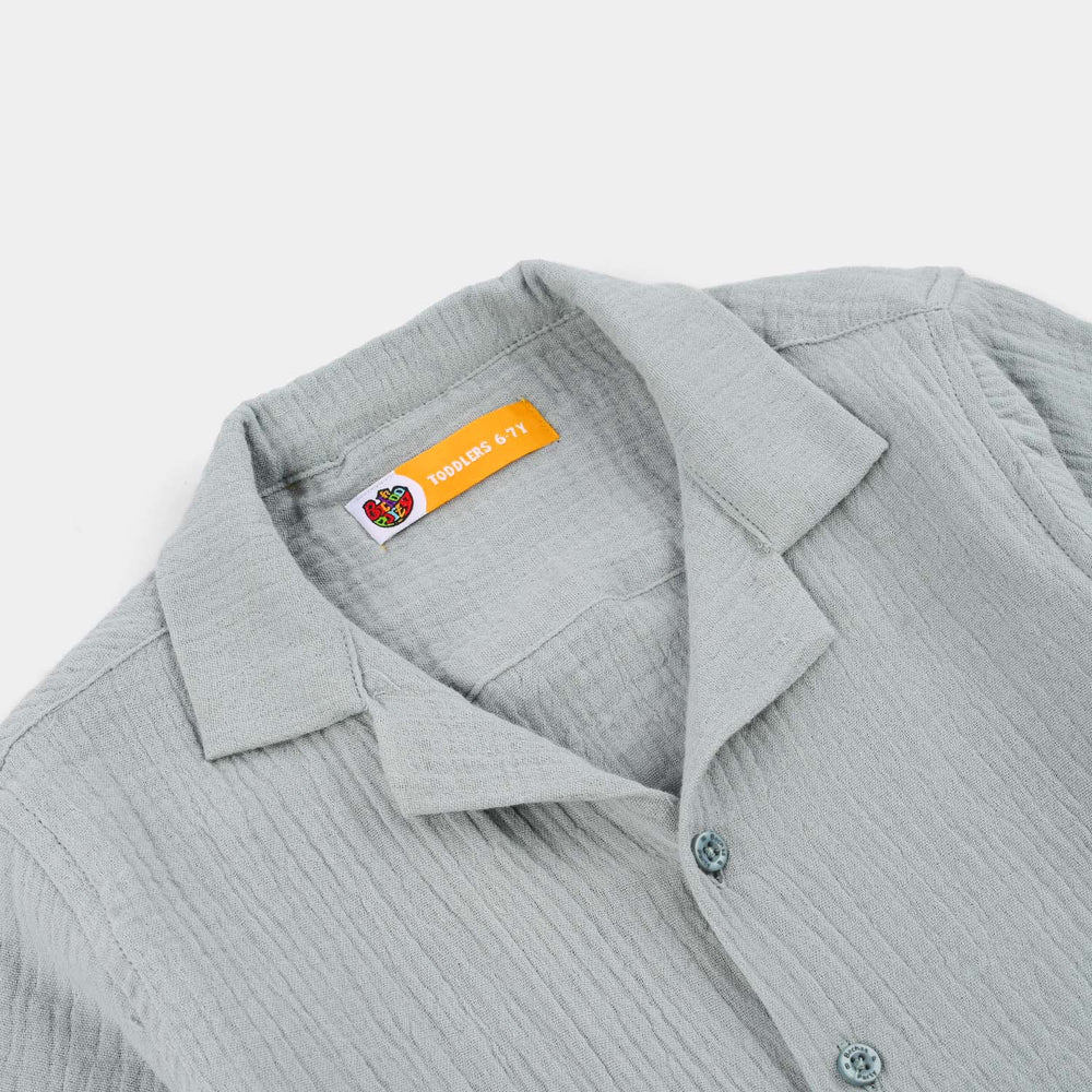 Boys Gauze Shirt (The Surf Crew) - Grey