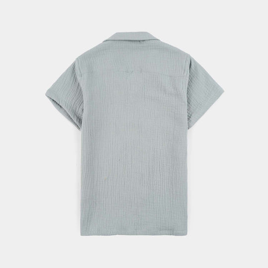 Boys Gauze Shirt (The Surf Crew) - Grey