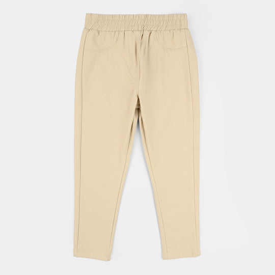 GIRLS Polyester JEGGING SKINNY-BEIGE