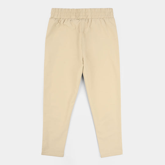 GIRLS Polyester JEGGING SKINNY-BEIGE