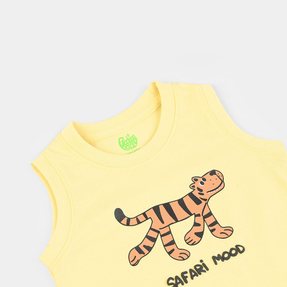 Infant Boys Jersey/Terry Sando (Safari Mood) - Yellow