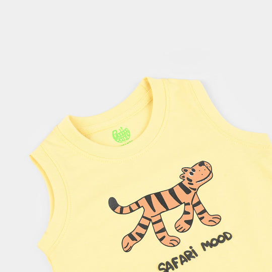Infant Boys Jersey/Terry Sando (Safari Mood) - Yellow