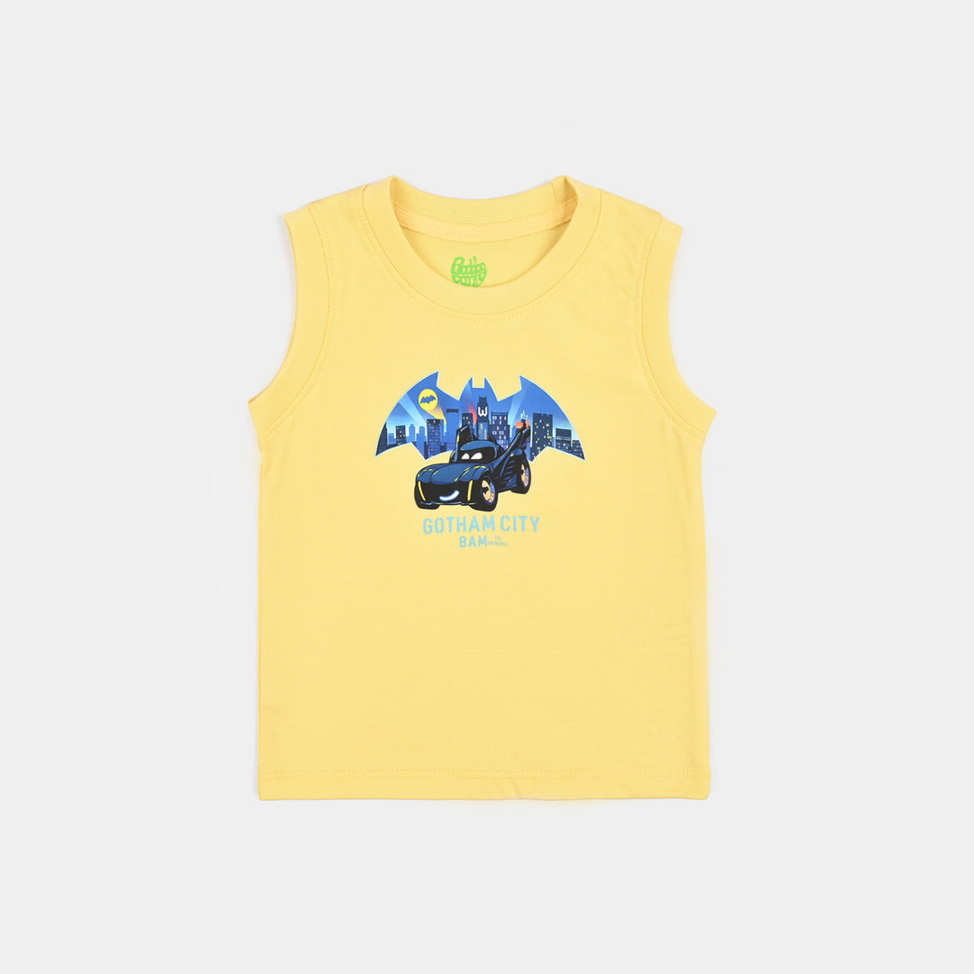 Infant Boys Jersey/Terry Sando Bat-Pale.Banana