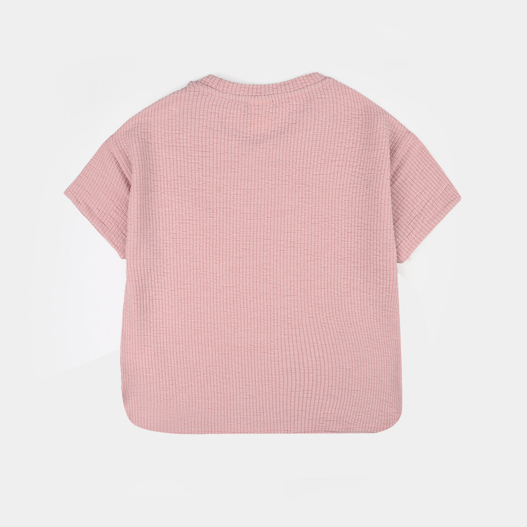Girls Thermal T-Shirt - Pink