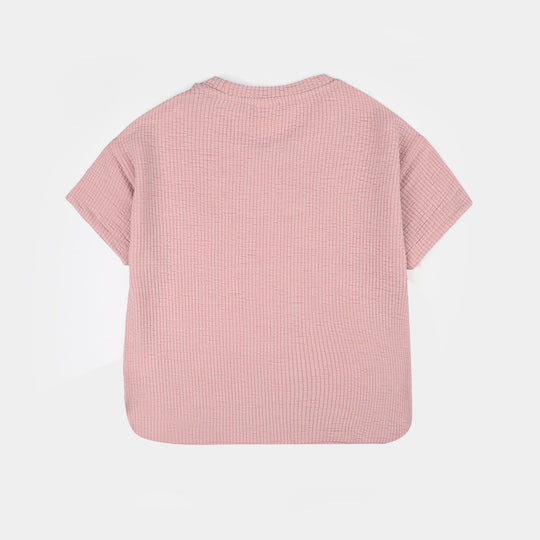 Girls Thermal T-Shirt - Pink