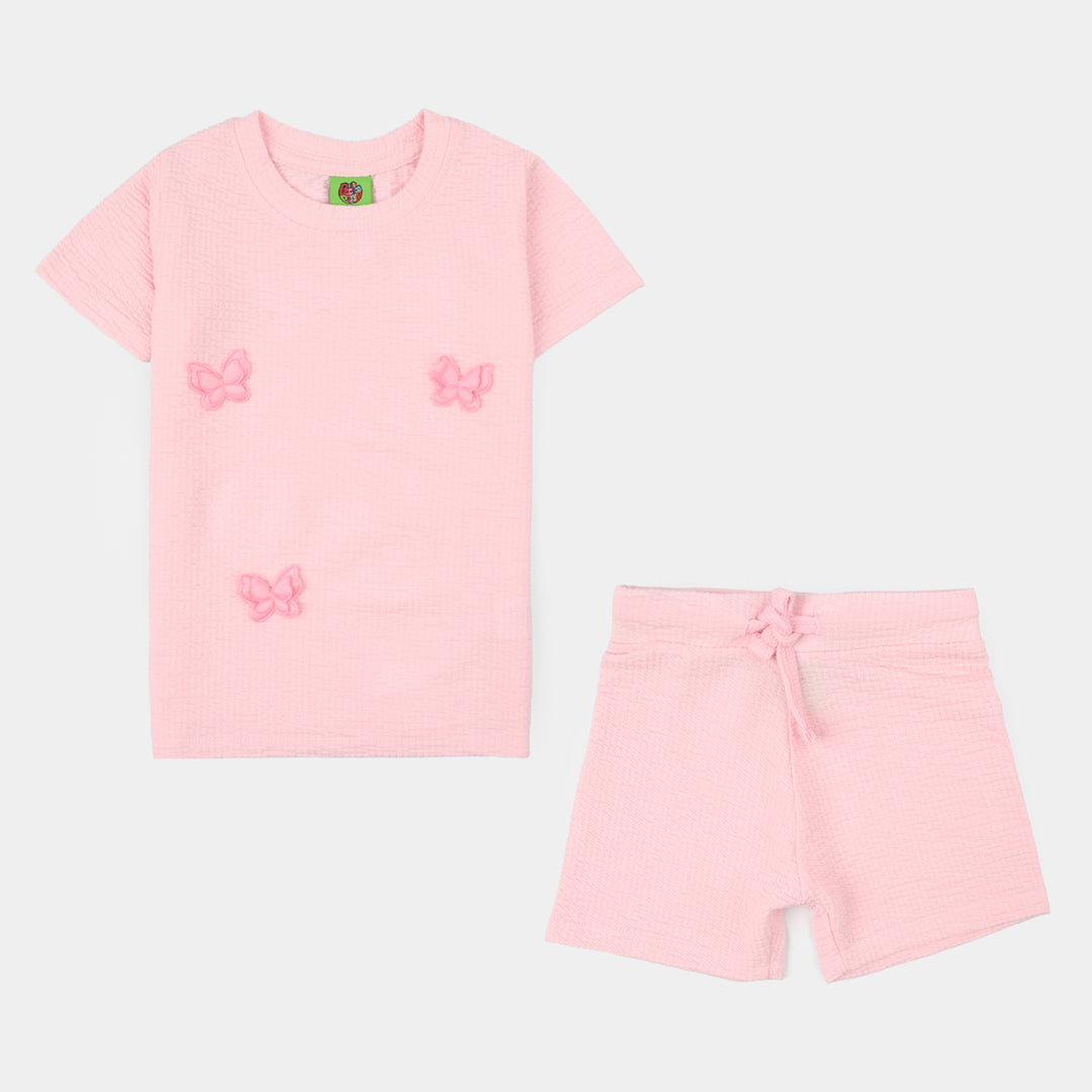 Infant Girls Thermal Suit (Tiny Wings) - Pink