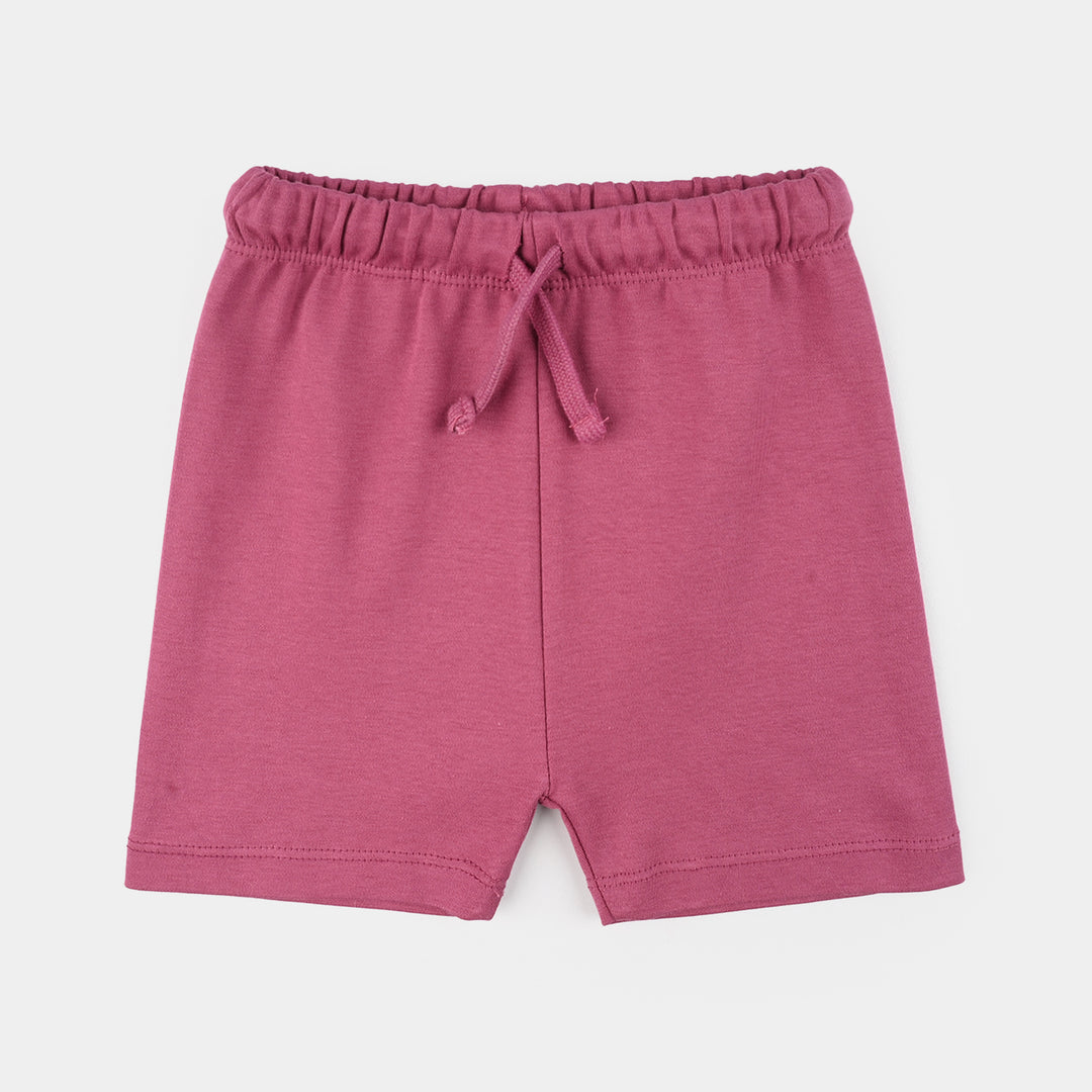 Infant Girls Cotton Interlock Suit (Beach Time) - Pink