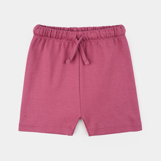 Infant Girls Cotton Interlock Suit (Beach Time) - Pink