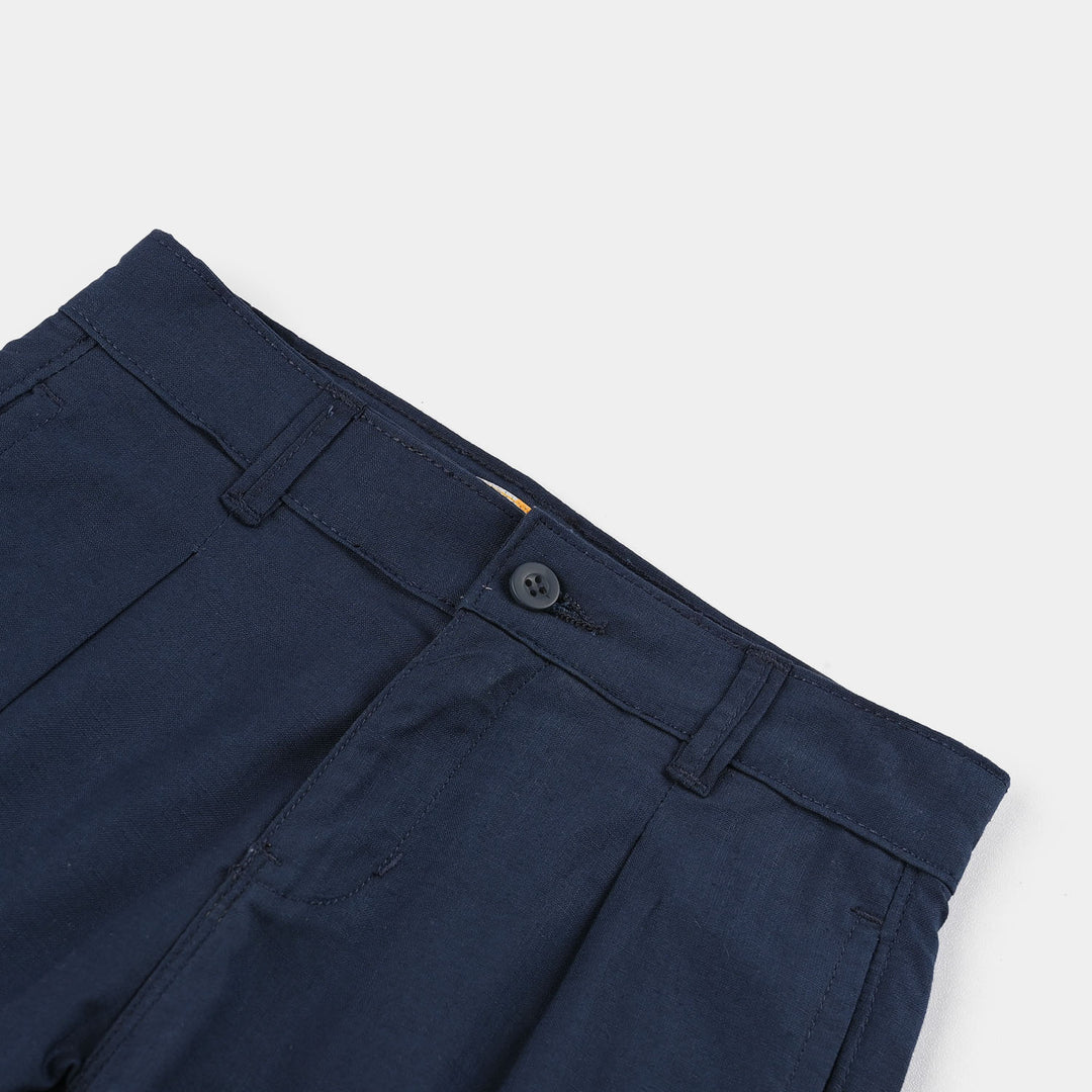 Boys Cotton Slub SHORT CALIFORNIA-Blue