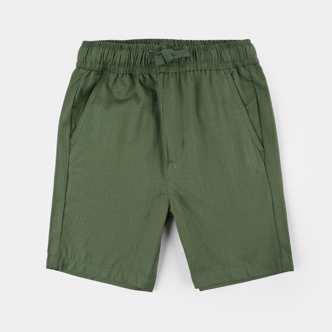 Boys Cotton Slub SHORT SKATE LIFE-Green
