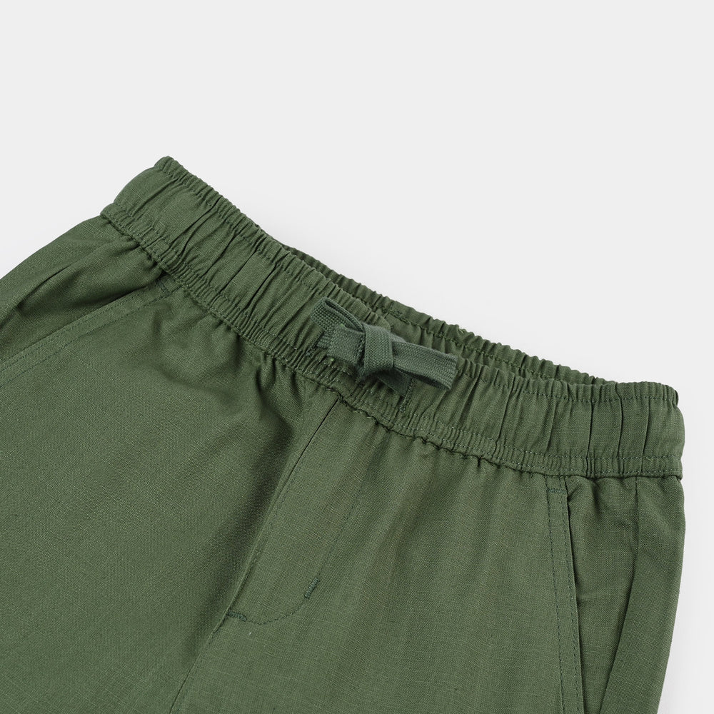 Boys Cotton Slub SHORT SKATE LIFE-Green