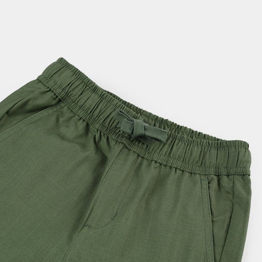 Boys Cotton Slub SHORT SKATE LIFE-Green