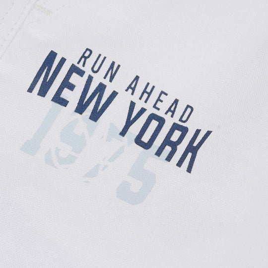 Boys Oxford Short Run Ahead - White