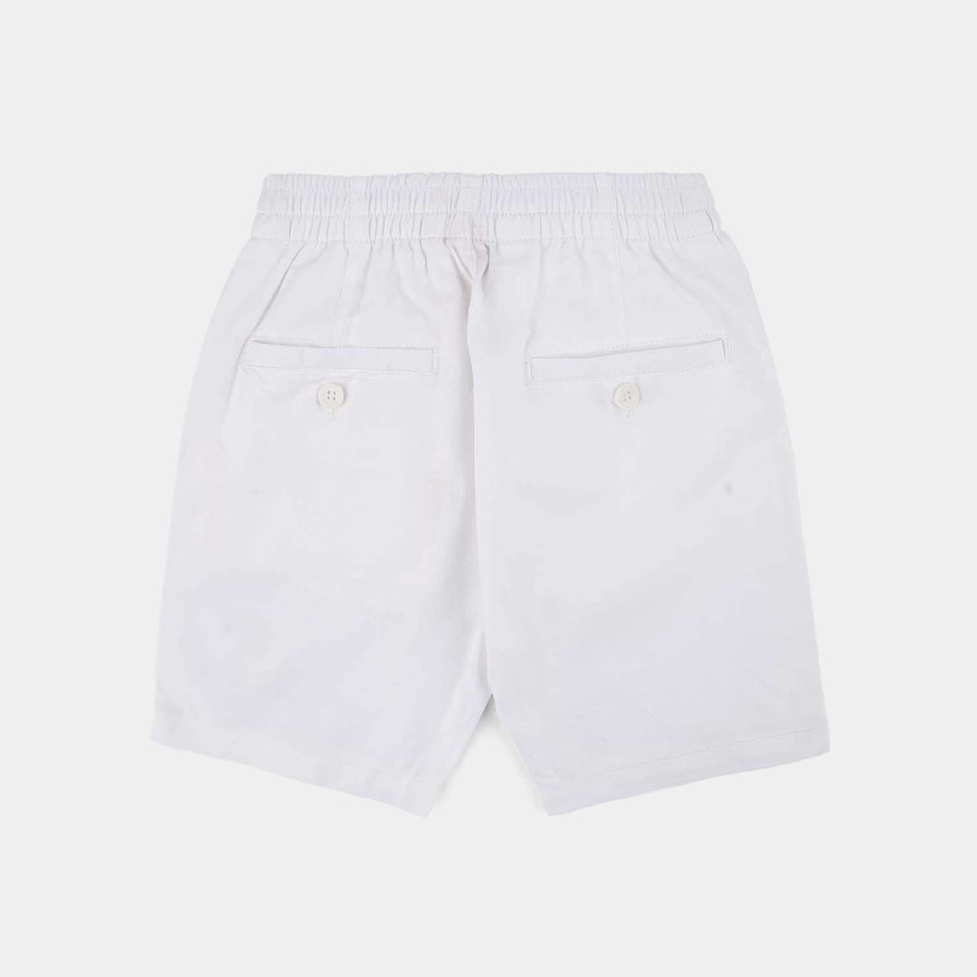 Boys Oxford Short Run Ahead - White