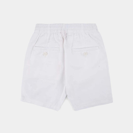 Boys Oxford Short Run Ahead - White