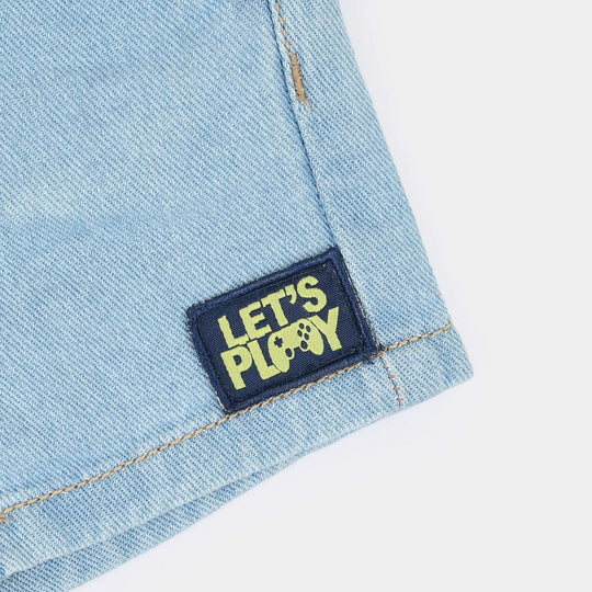 Infant Boys Denim rigid Shorts New Adventure-Light Blue