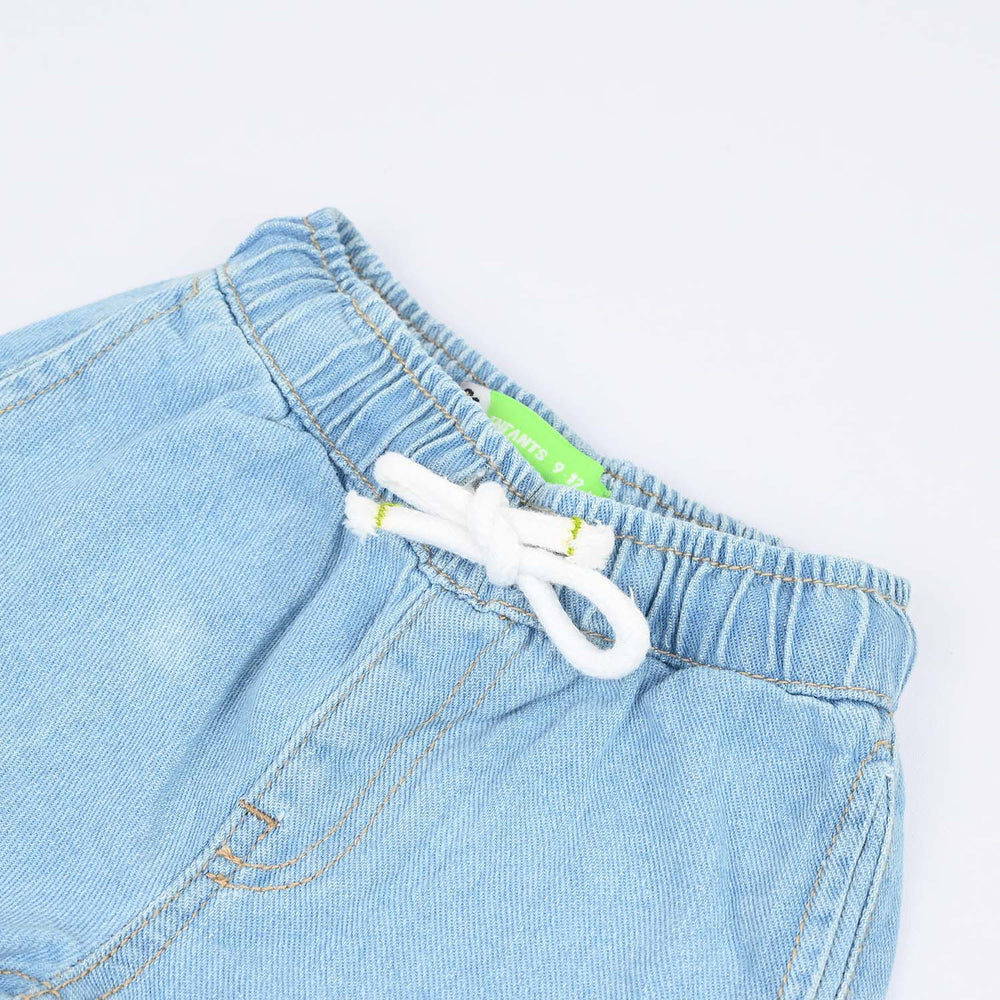 Infant Boys Denim rigid Shorts New Adventure-Light Blue