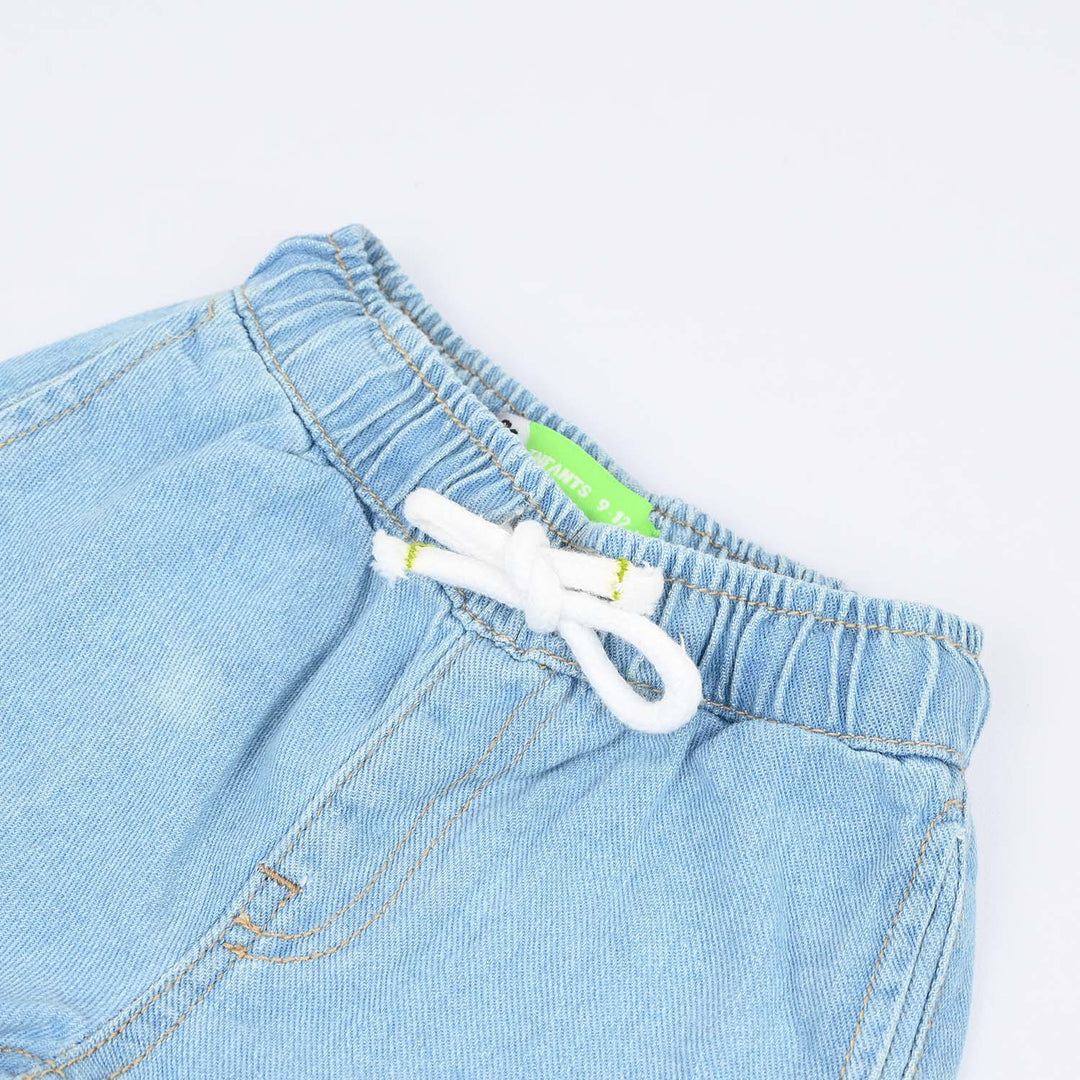 Infant Boys Denim rigid Shorts New Adventure-Light Blue