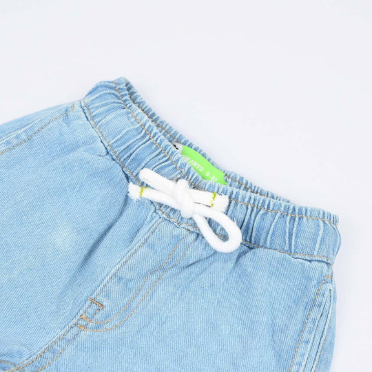 Infant Boys Denim rigid Shorts New Adventure-Light Blue
