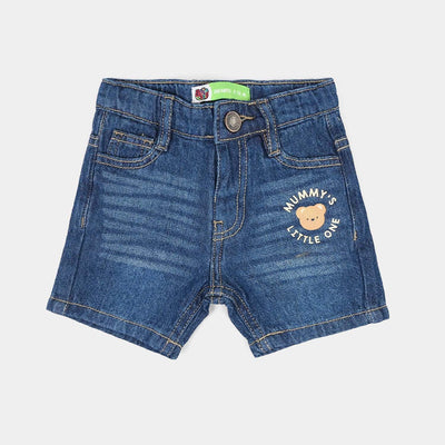 Infant Boys Denim Shorts (Mummy's Little One) - Dark Blue