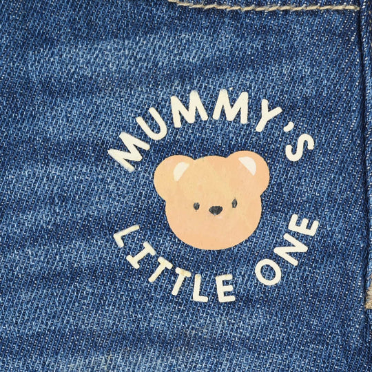 Infant Boys Denim Shorts (Mummy's Little One) - Dark Blue