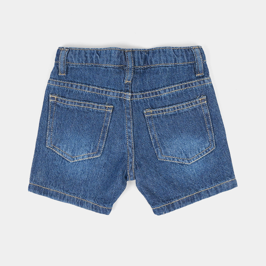 Infant Boys Denim Shorts (Mummy's Little One) - Dark Blue