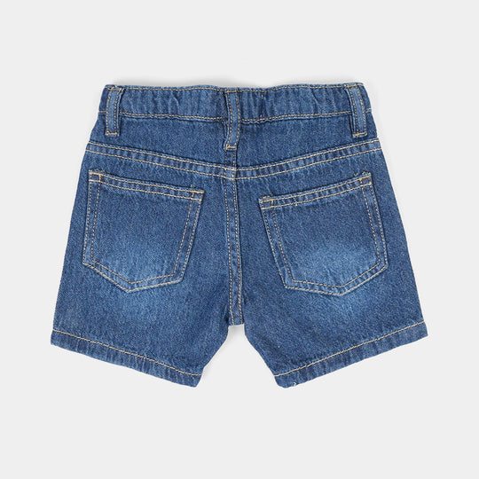 Infant Boys Denim Shorts (Mummy's Little One) - Dark Blue