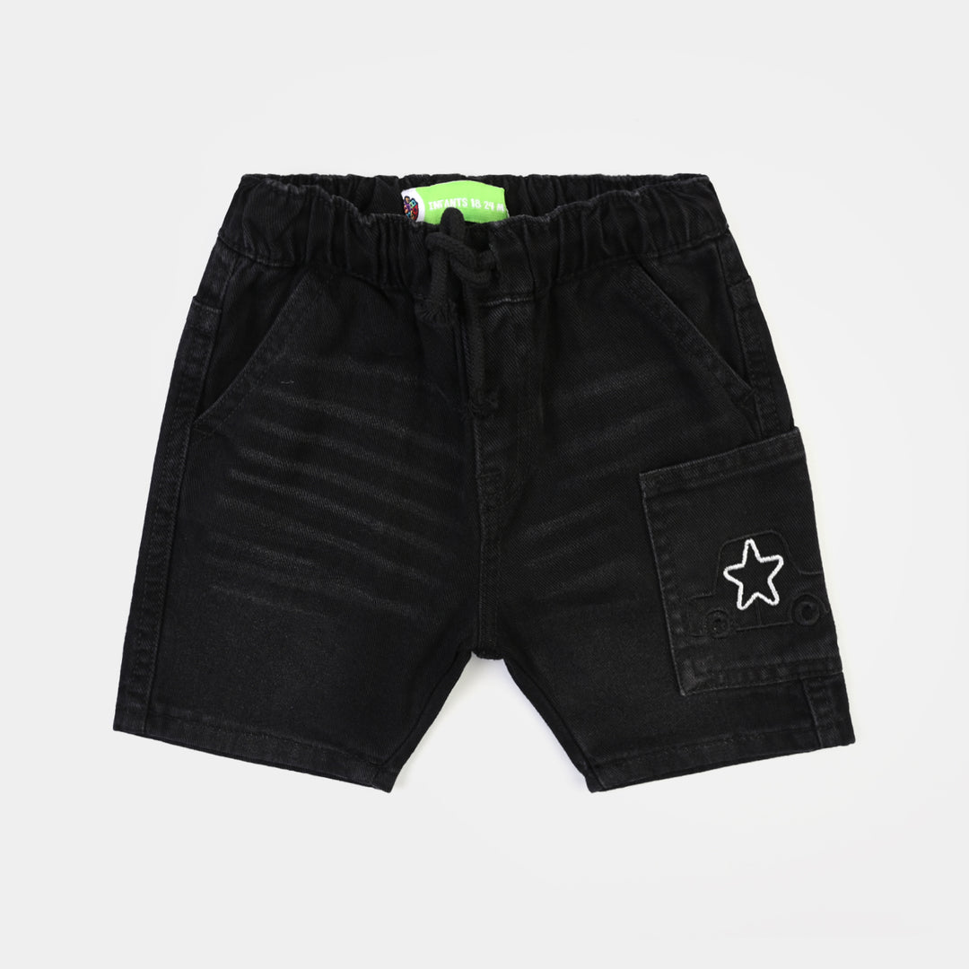 Infant Boys Denim rigid Short Car-Dark.Grey