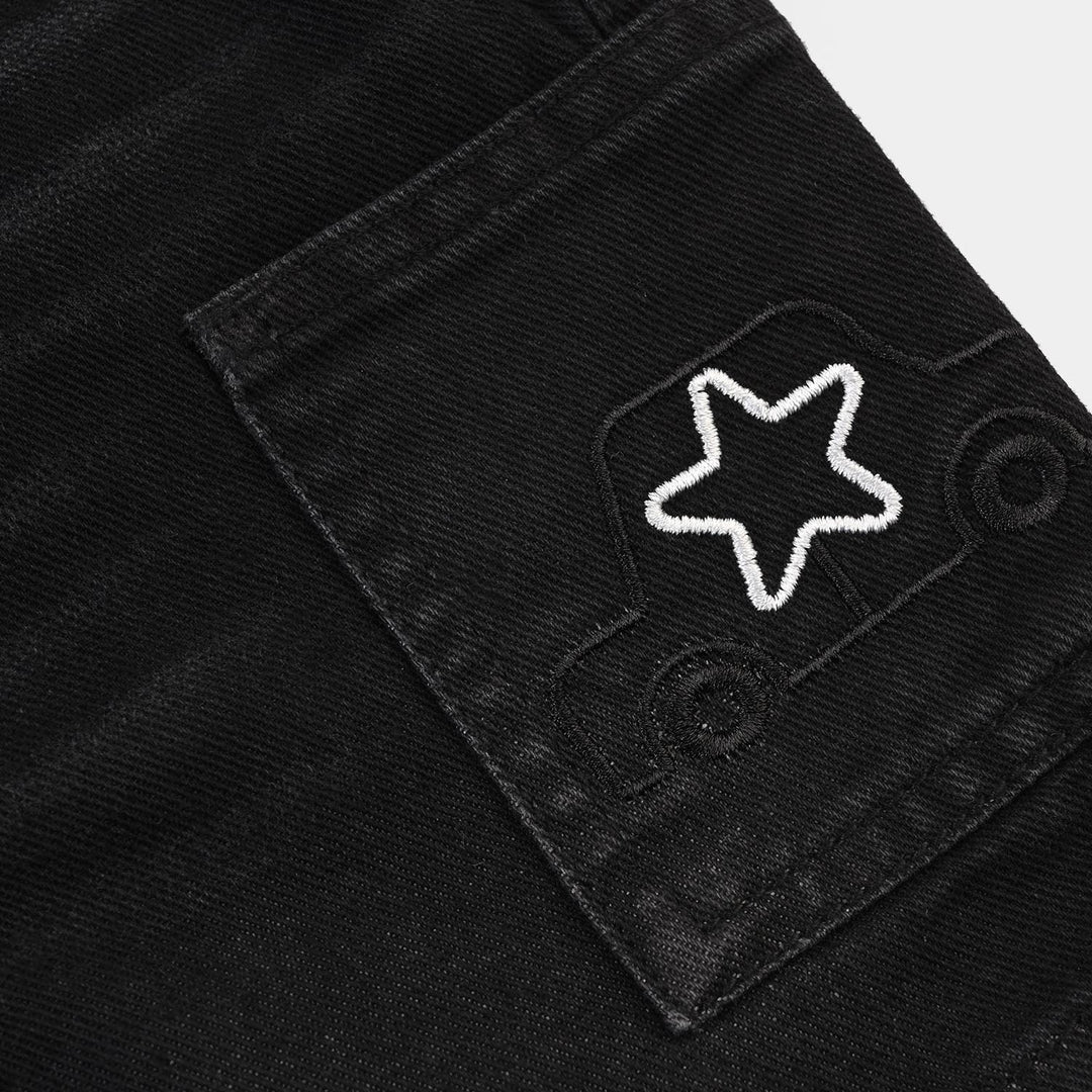 Infant Boys Denim rigid Short Car-Dark.Grey