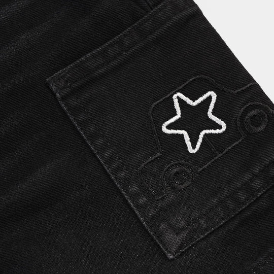 Infant Boys Denim rigid Short Car-Dark.Grey