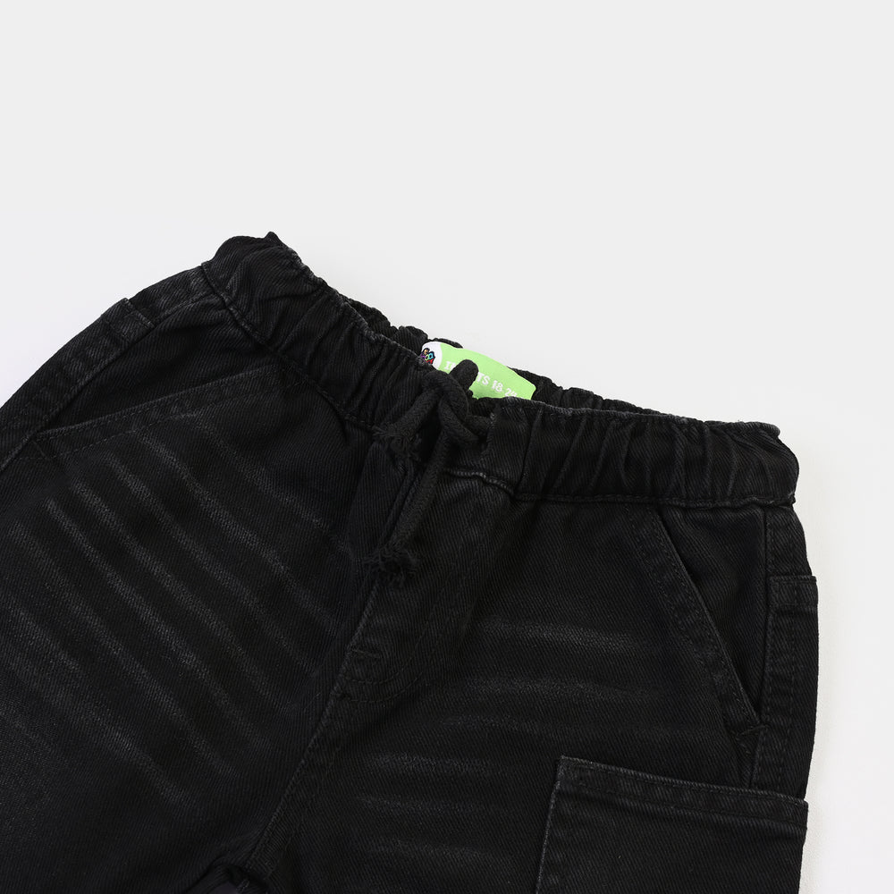 Infant Boys Denim rigid Short Car-Dark.Grey