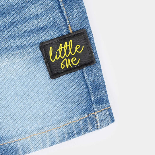 Infant Boys Denim Rigid Shorts (Little One) - Mid Blue