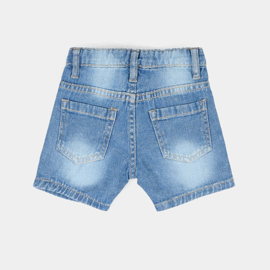 Infant Boys Denim Rigid Shorts (Little One) - Mid Blue