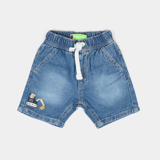 Infant Boys Denim rigid Shorts Dig Dig-Mid Blue