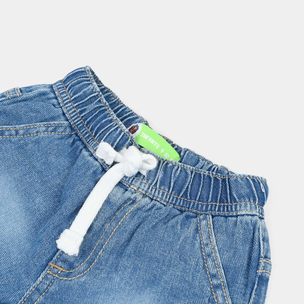 Infant Boys Denim rigid Shorts Dig Dig-Mid Blue