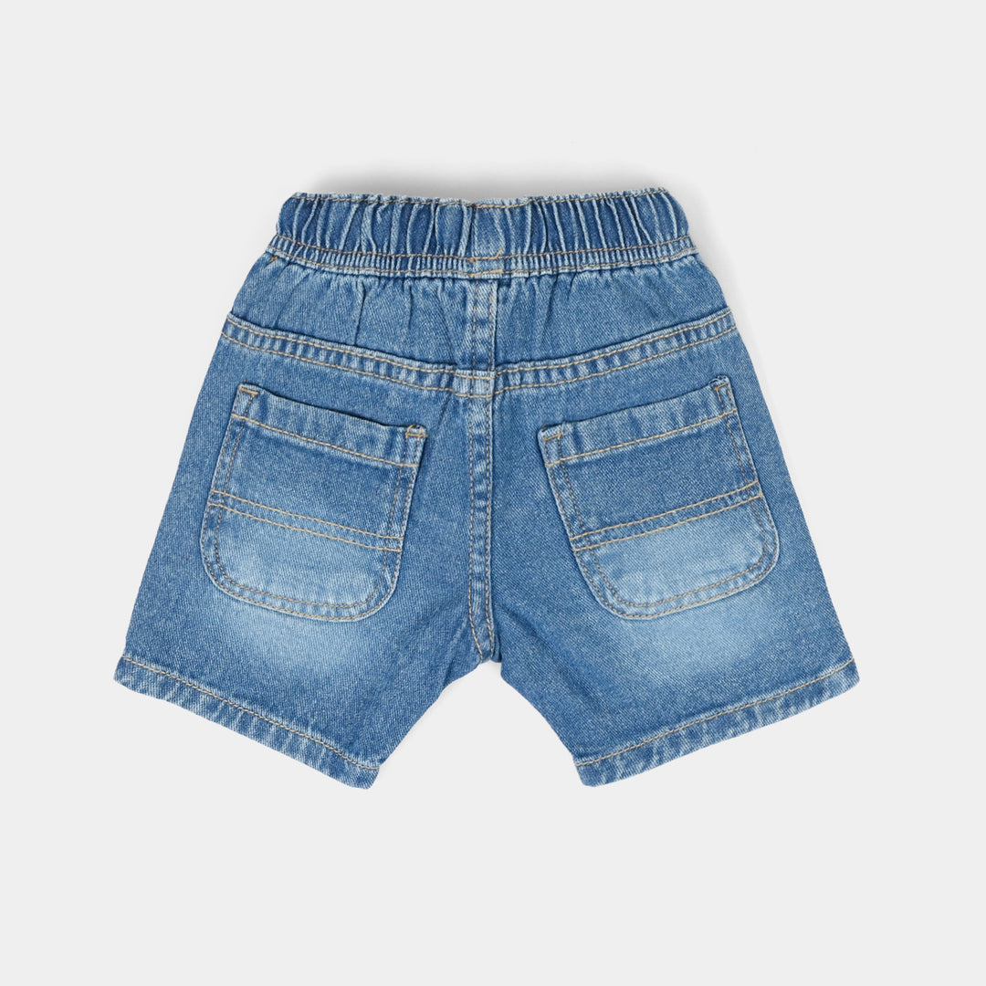 Infant Boys Denim rigid Shorts Dig Dig-Mid Blue