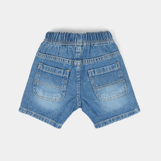 Infant Boys Denim rigid Shorts Dig Dig-Mid Blue