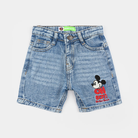 Infant Boys Denim rigid Shorts Character-LT.Blue