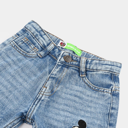 Infant Boys Denim rigid Shorts Character-LT.Blue