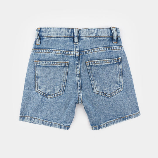 Infant Boys Denim rigid Shorts Character-LT.Blue