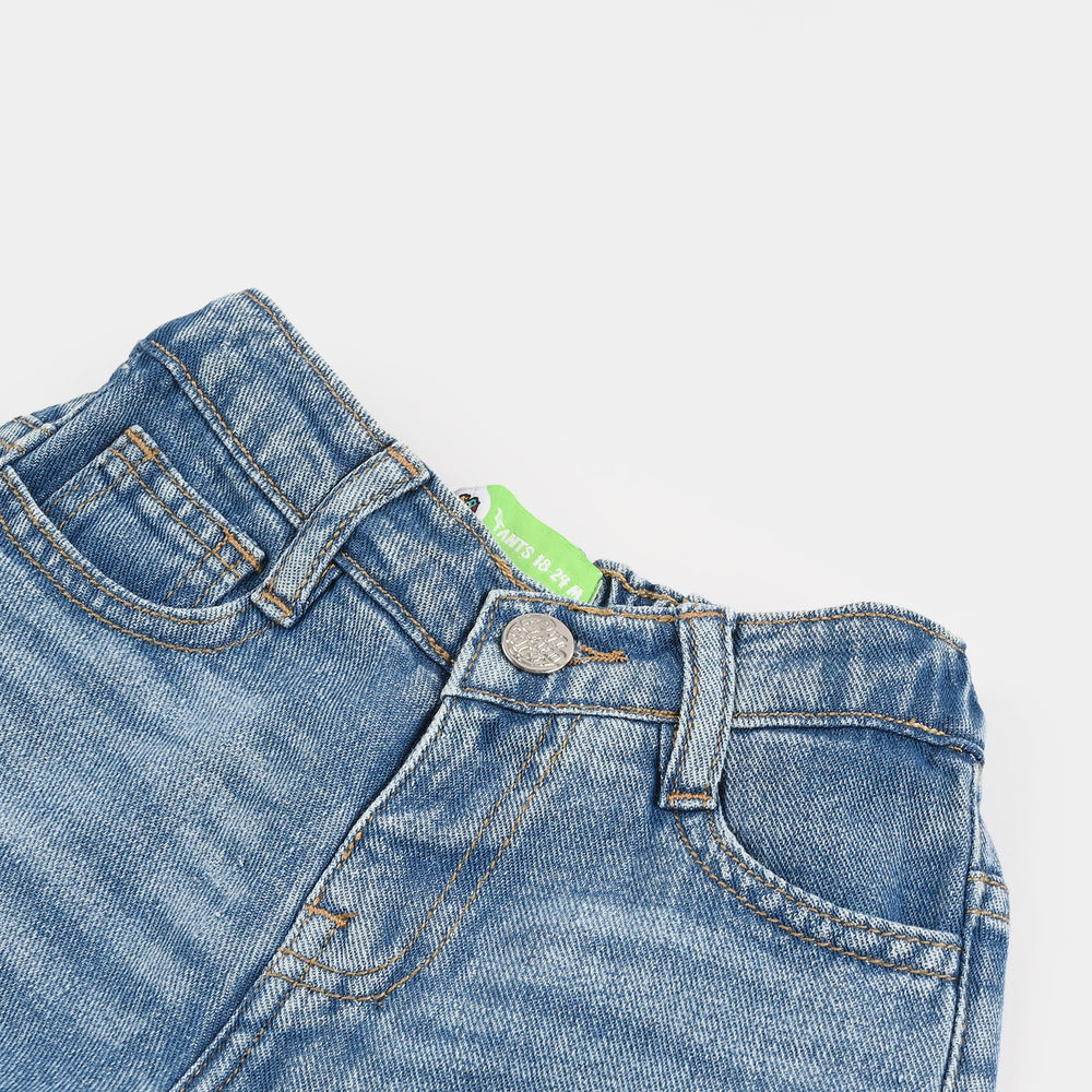 Infant Boys Denim rigid Shorts Roar some-Mid Blue