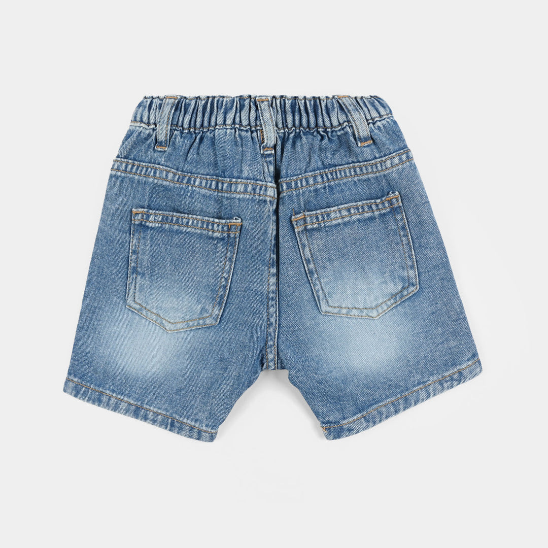 Infant Boys Denim rigid Shorts Roar some-Mid Blue
