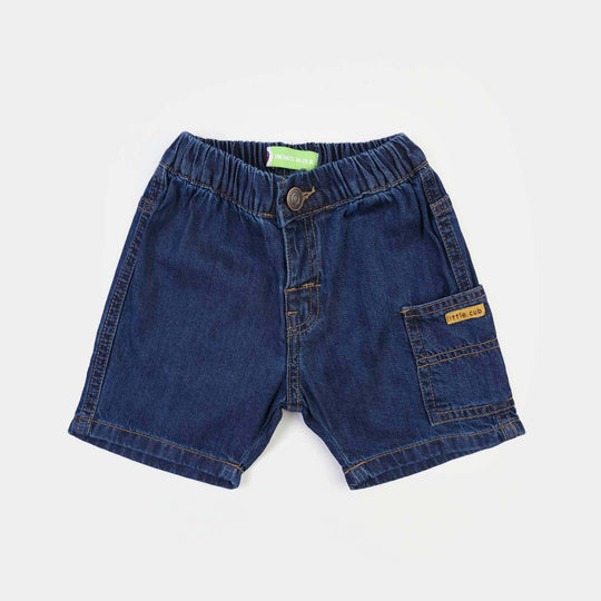 Infant Boys Denim rigid Short Little Club -Dark Blue