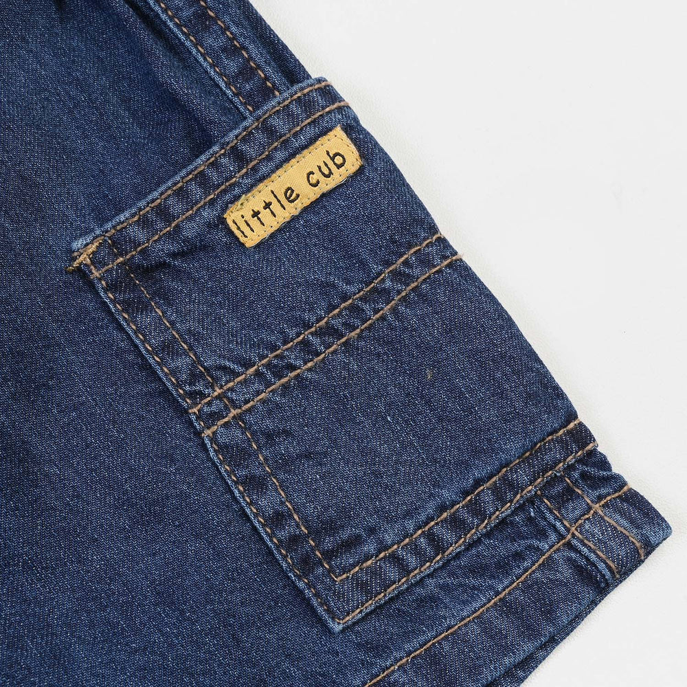 Infant Boys Denim rigid Short Little Club -Dark Blue